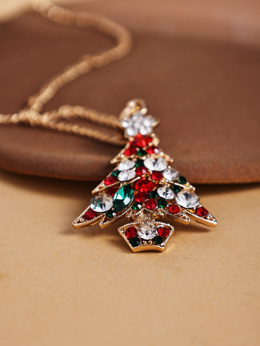 Christmas Pendant Necklace – Festive Statement Holiday Jewelry