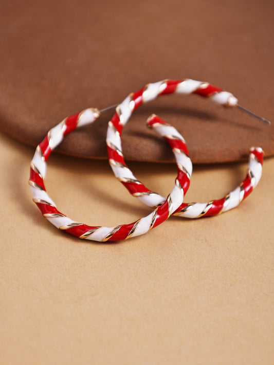 Colorful Acrylic Hoop Earrings – Candy Tone Geometric Statement Jewelry