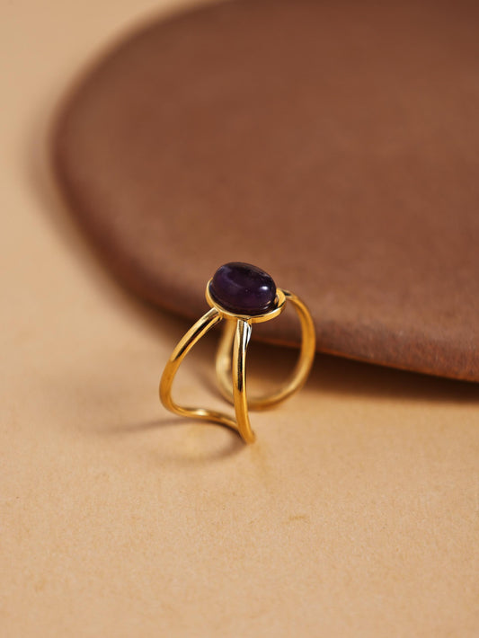 Fashion Oval Stainless Steel Ring – Minimalist Jewelry