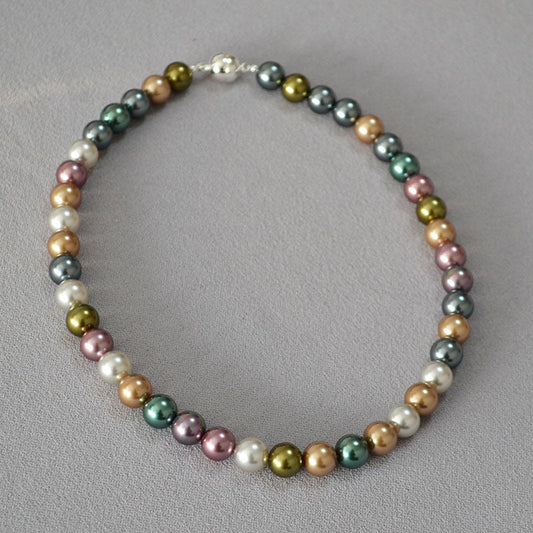 Multicolor Pearl Beaded Necklace