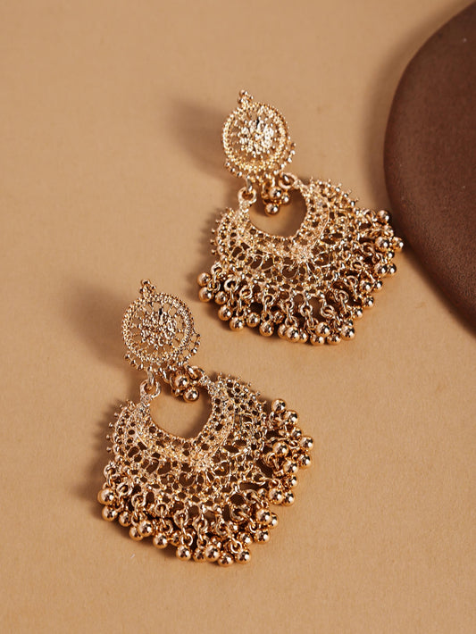 Hollow Heart Statement Earrings – Elegant Oversized Romantic Jewelry