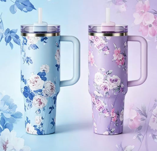 40oz Stainless Steel Travel Tumbler With Handle Large Capacity Insulated Cup Fashion Ice Boss Mug Double Wall Hot Cold Drink Bottle Customizable Portable