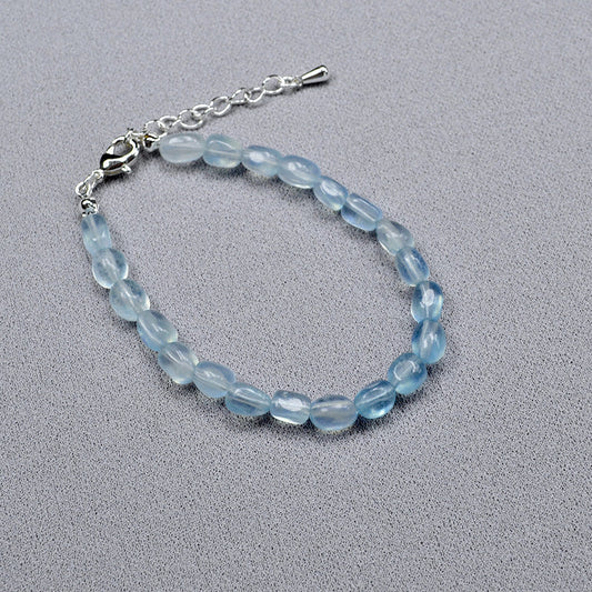 Blue Beaded Adjustable Bracelet